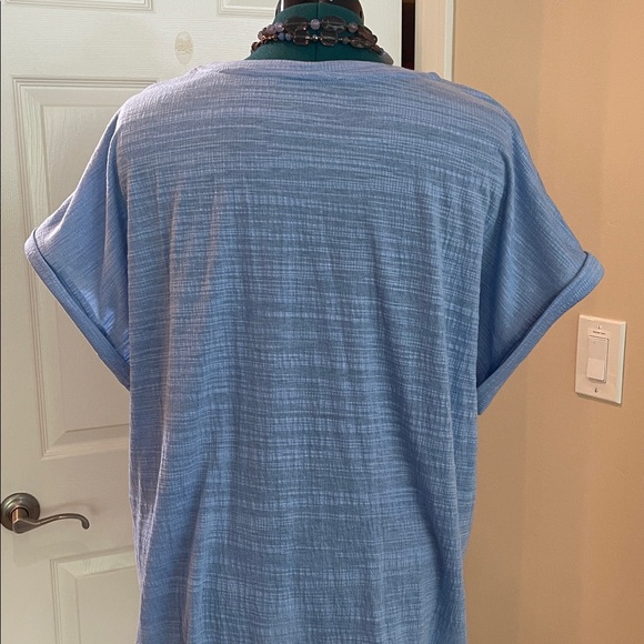 Blue Women's short sleeve Top - Picture 4 of 7